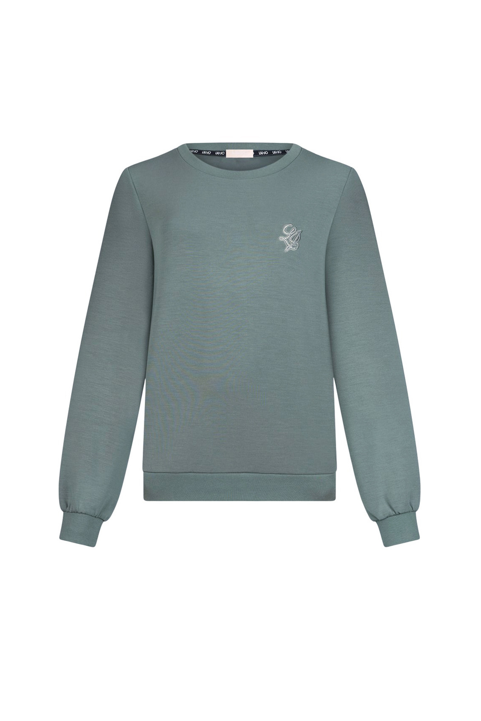 Свитшот с логотипом|Основной цвет:Зеленый Женский Liu Jo Свитшот с логотипом (цвет ), артикул TA6078JS869 | Фото 1