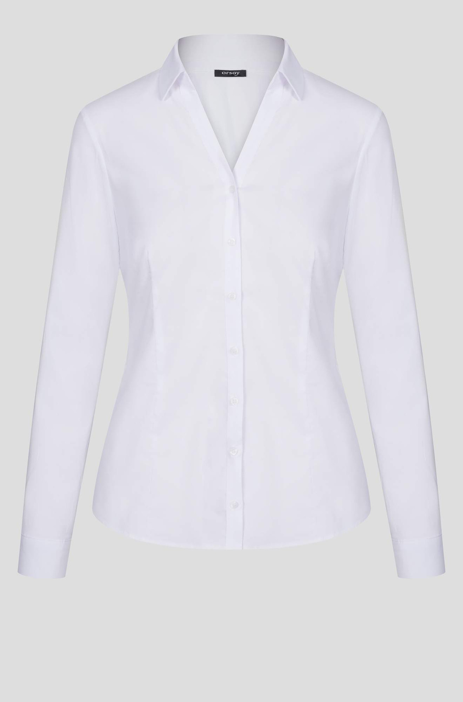 Orsay Приталенная рубашка из смесового хлопка (цвет ), артикул 690175 | Фото 1