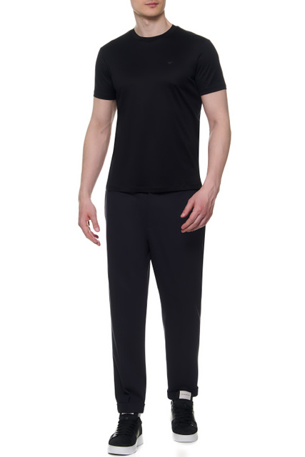 Однотонные брюки чинос|Основной цвет:Черный|Артикул:3L1PAB-1JUSZ | Фото 2