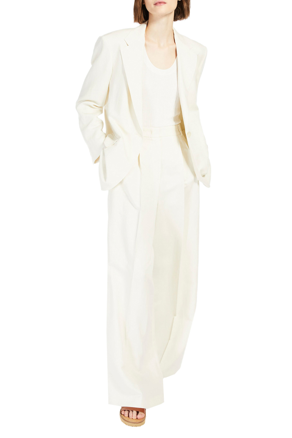 Женский Weekend Max Mara Топ CEYLON в рубчик (цвет ), артикул 2353610131 | Фото 2