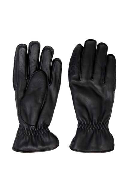 Перчатки Tobin из натуральной кожи|Основной цвет:Черный|Артикул:6197176 | Фото 1