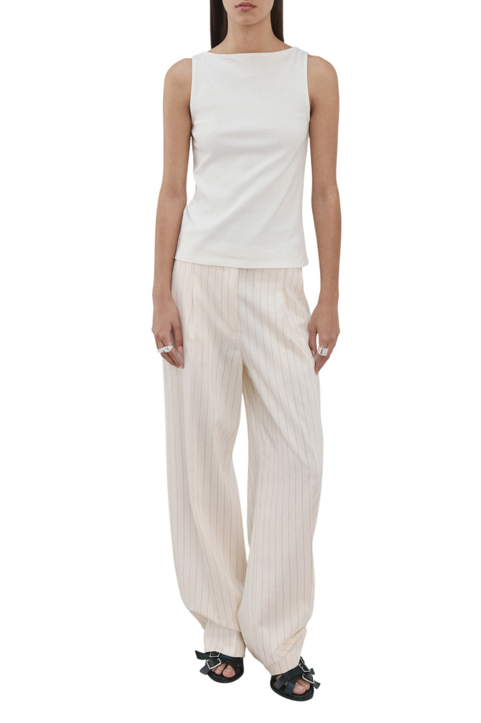 Женский Mango Топ TECLI однотонный (цвет ), артикул 27095822 | Фото 2