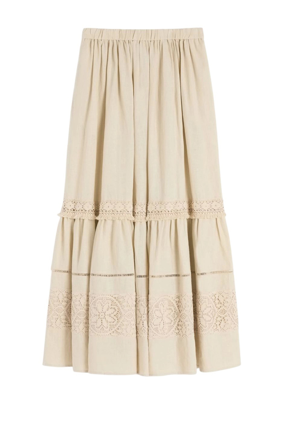 Женский Weekend Max Mara Юбка PALLORE изо льна (цвет ), артикул 2615101023 | Фото 1