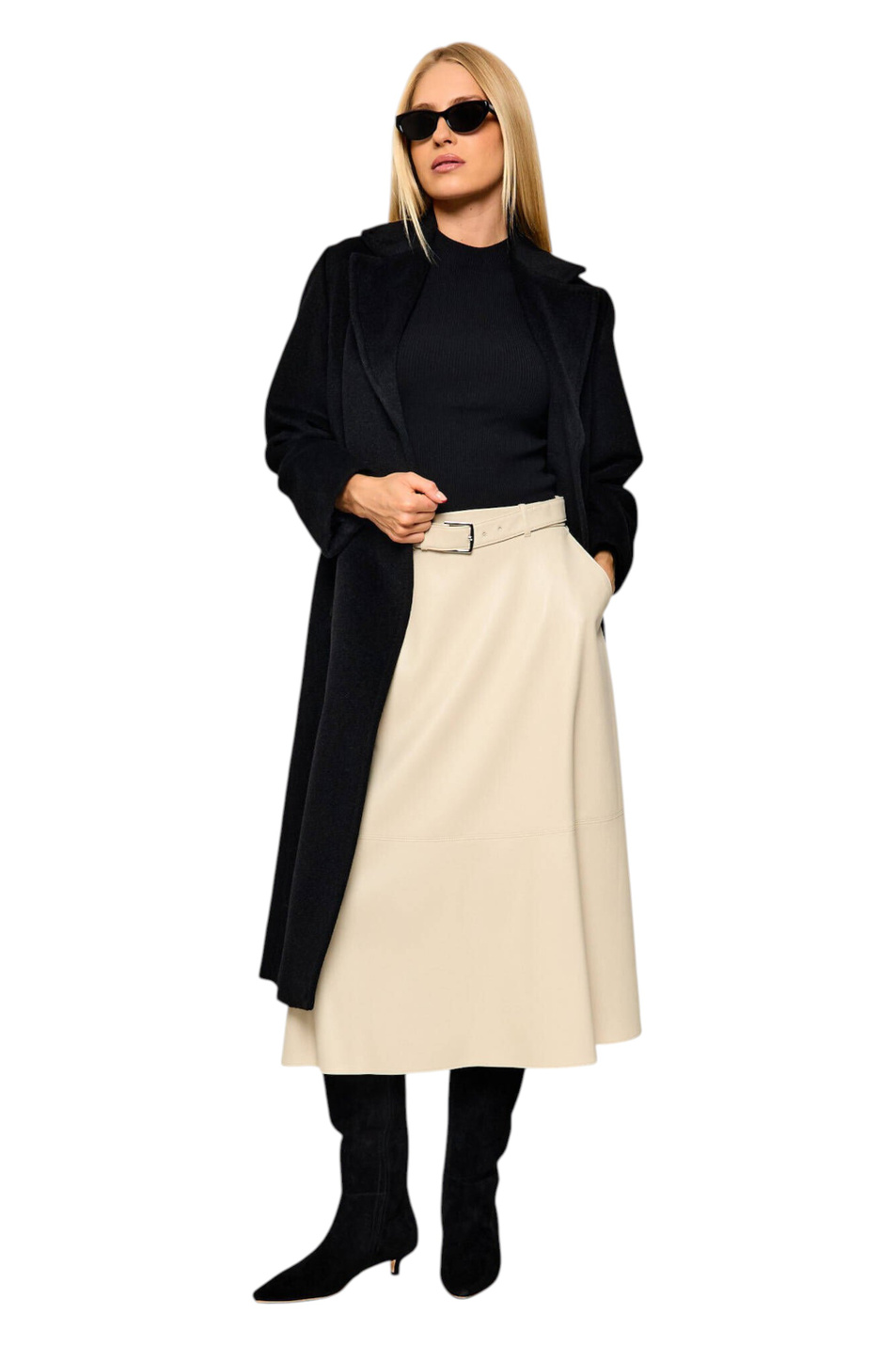 Женский Max Mara Юбка DOMINO из искусственной кожи (цвет ), артикул 2626776028 | Фото 3