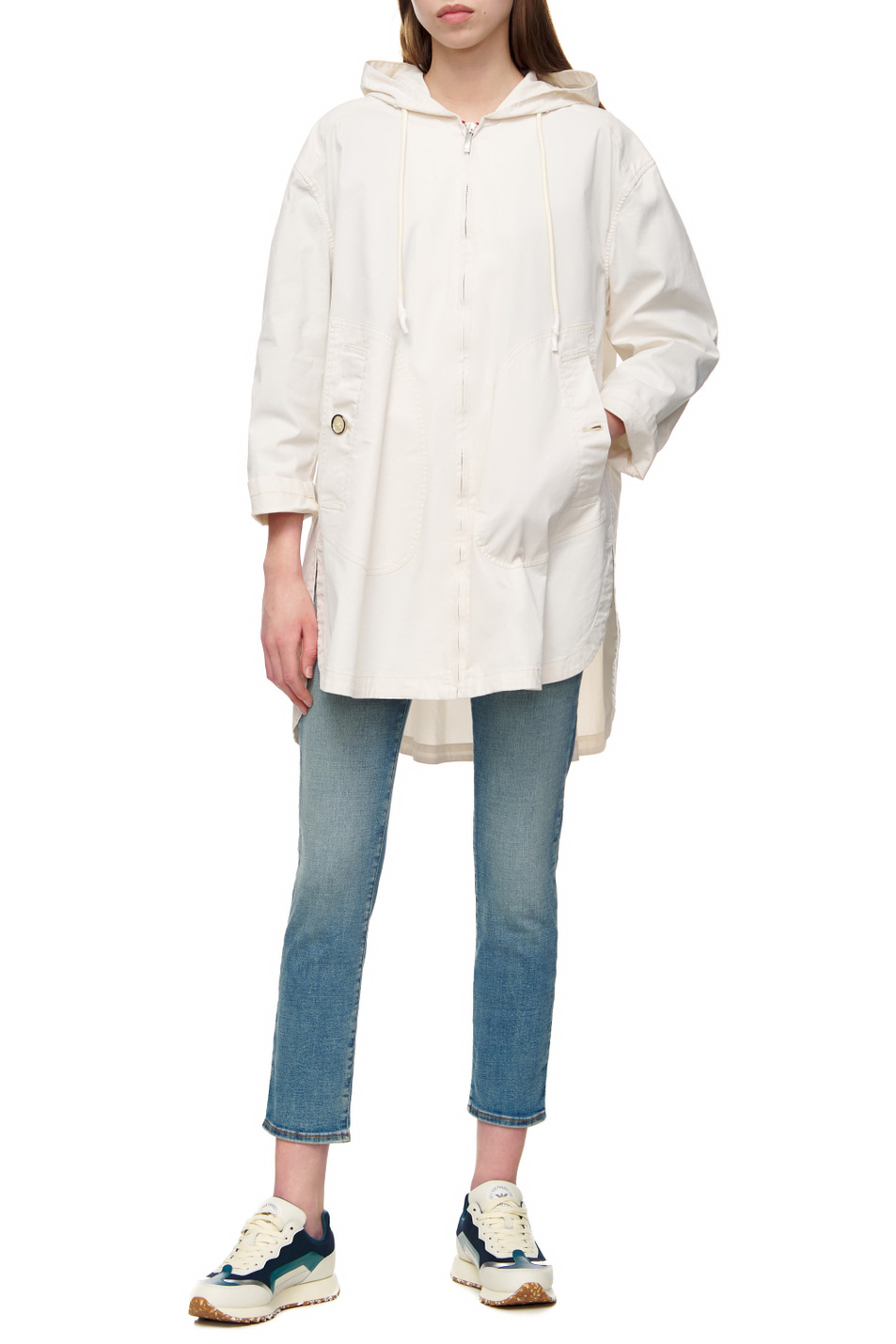 Женский Emporio Armani Куртка на молнии с аимметричным подолом (цвет ), артикул 3L2B76-2NC0Z | Фото 2