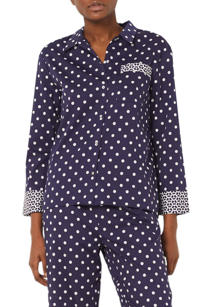 Женский Etam Пижамная рубашка FLORISH из натурального хлопка с принтом (цвет ), артикул 6545594 | Фото 1