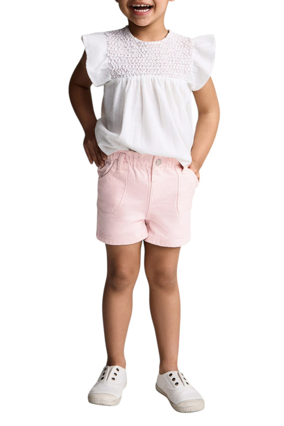 Девочкам Mango Kids Шорты PEPI джинсовые (цвет ), артикул 87015948 | Фото 3