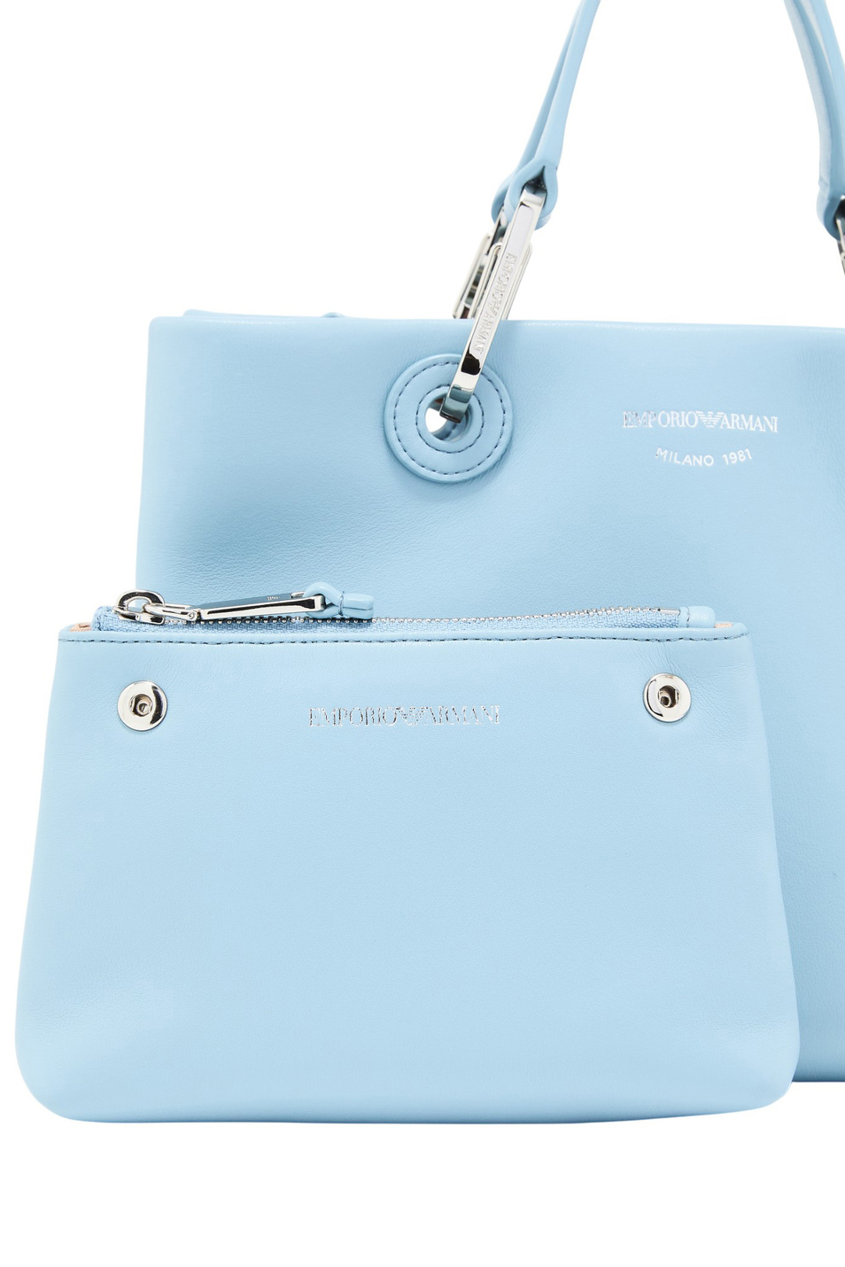Сумка MyEA из натуральной кожи|Основной цвет:Голубой Женский Emporio Armani Сумка MyEA из натуральной кожи (цвет ), артикул EW000361-AF18673 | Фото 5