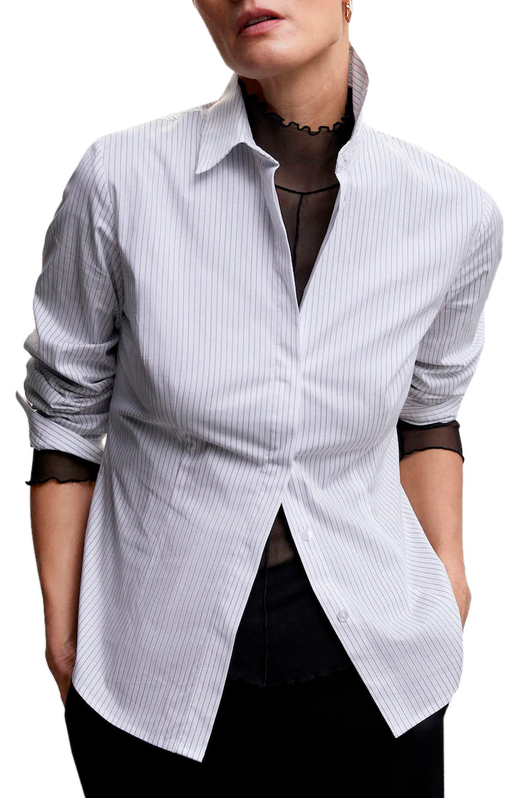 Женский Mango Рубашка SOFIA из эластичного хлопка (цвет ), артикул 47810422 | Фото 3