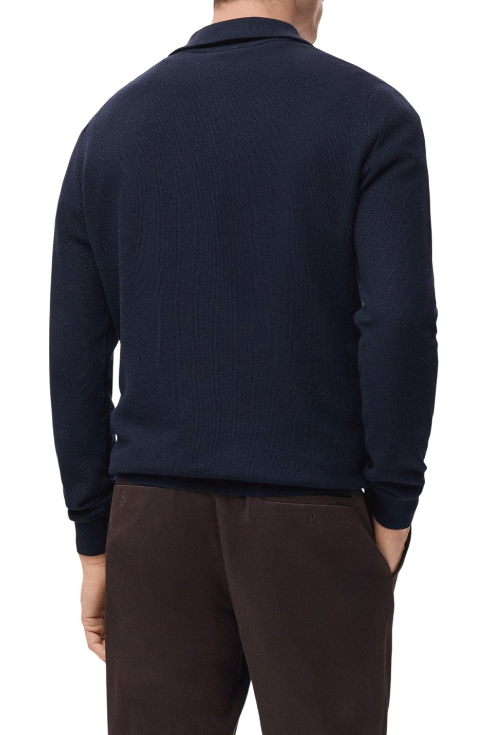 Мужской Mango Man Джемпер TENP с воротником на молнии (цвет ), артикул 27041282 | Фото 4