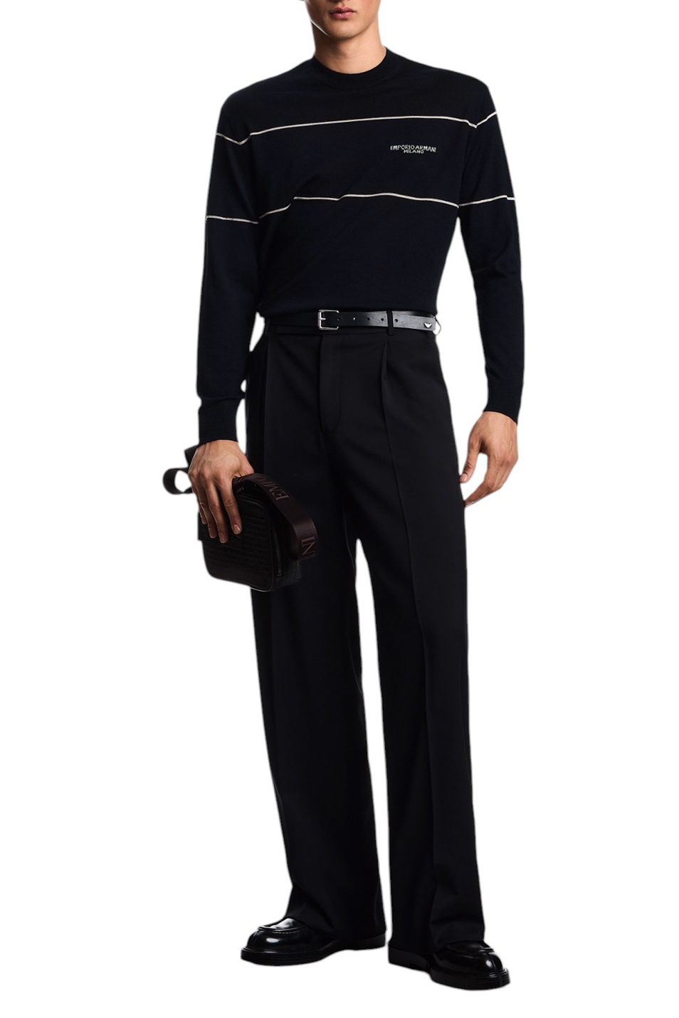 Мужской Emporio Armani Джемпер из шерсти (цвет ), артикул EM002796-AF14199 | Фото 2