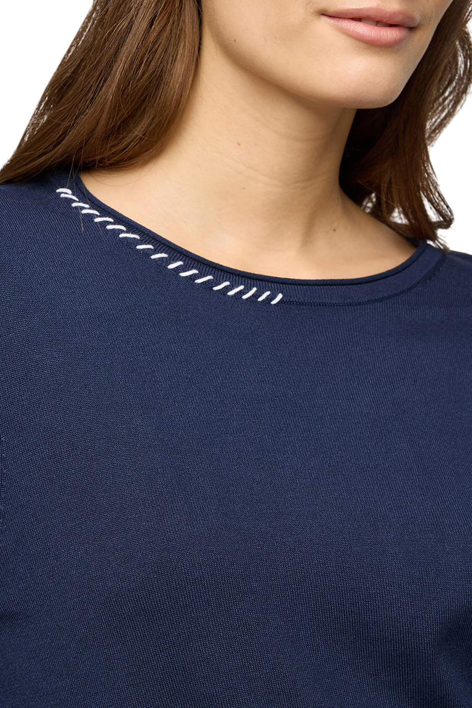 Женский Rabe Джемпер однотонный (цвет ), артикул 56-111665 | Фото 6