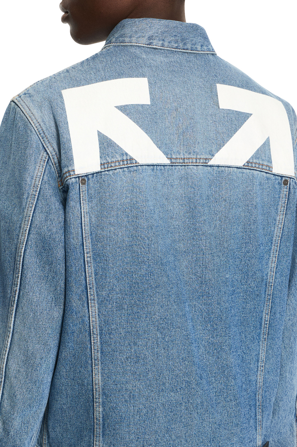 Мужской Off-White Куртка джинсовая Half Arrow (цвет ), артикул OMYE09QS26DEN0024000 | Фото 5