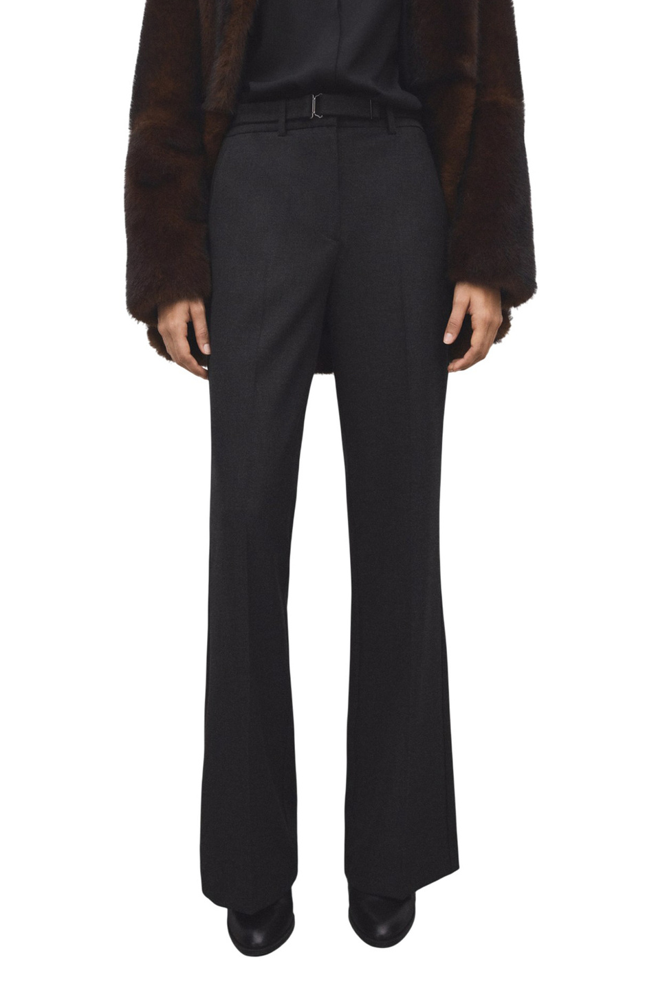 Женский Mango Брюки CARLOTA прямого кроя с поясом (цвет ), артикул 27081268 | Фото 3