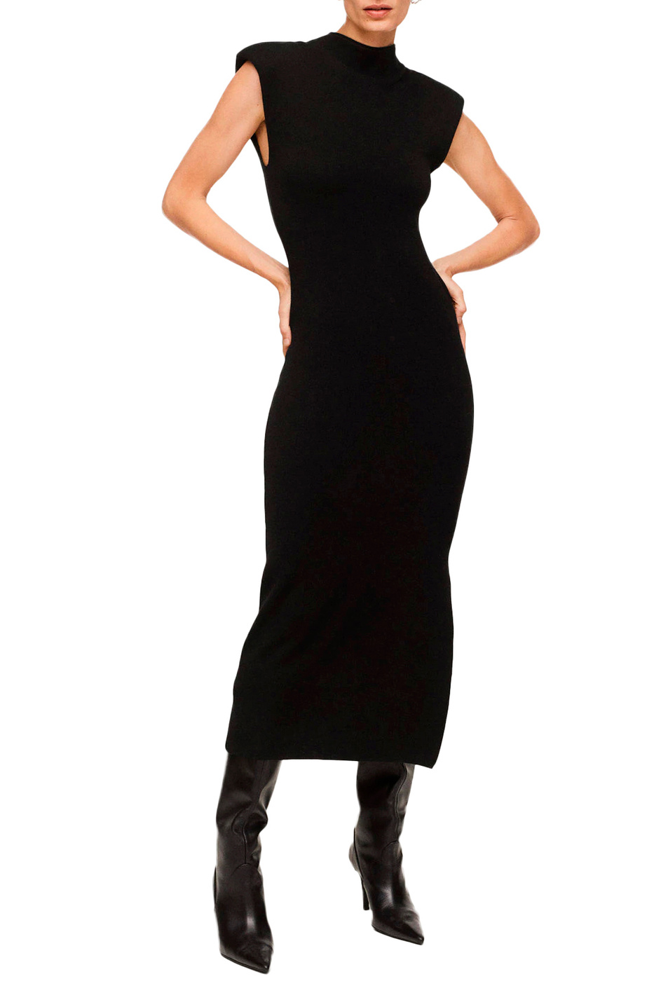 Женский Mango Трикотажное платье AUDREY с разрезом (цвет ), артикул 17087742 | Фото 2