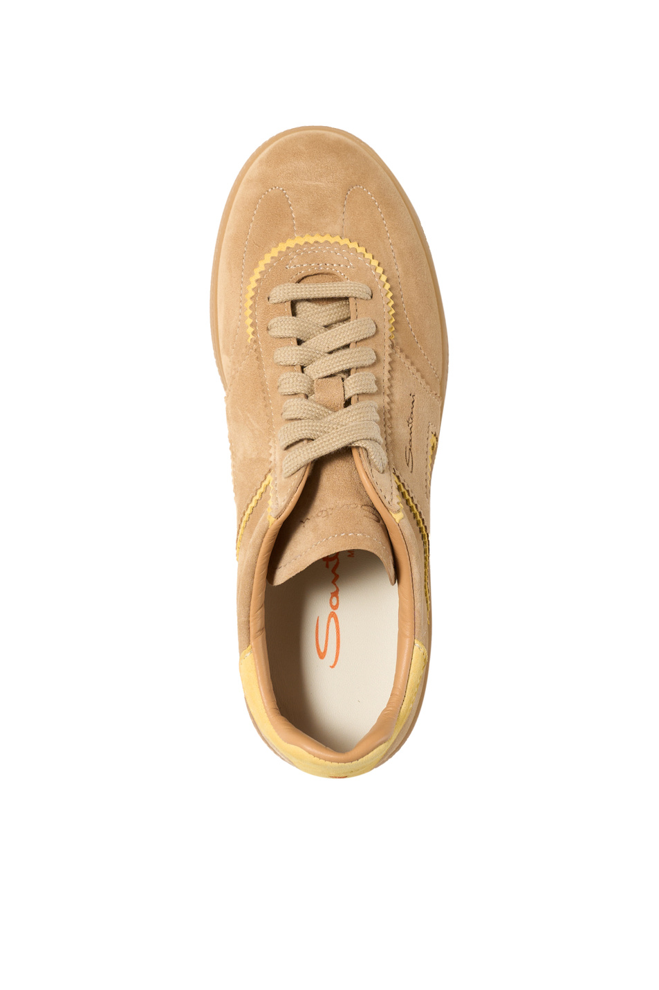 Женский Santoni Кеды OLY из натуральной замши (цвет ), артикул WBPL61463FAITUBYC13 | Фото 4