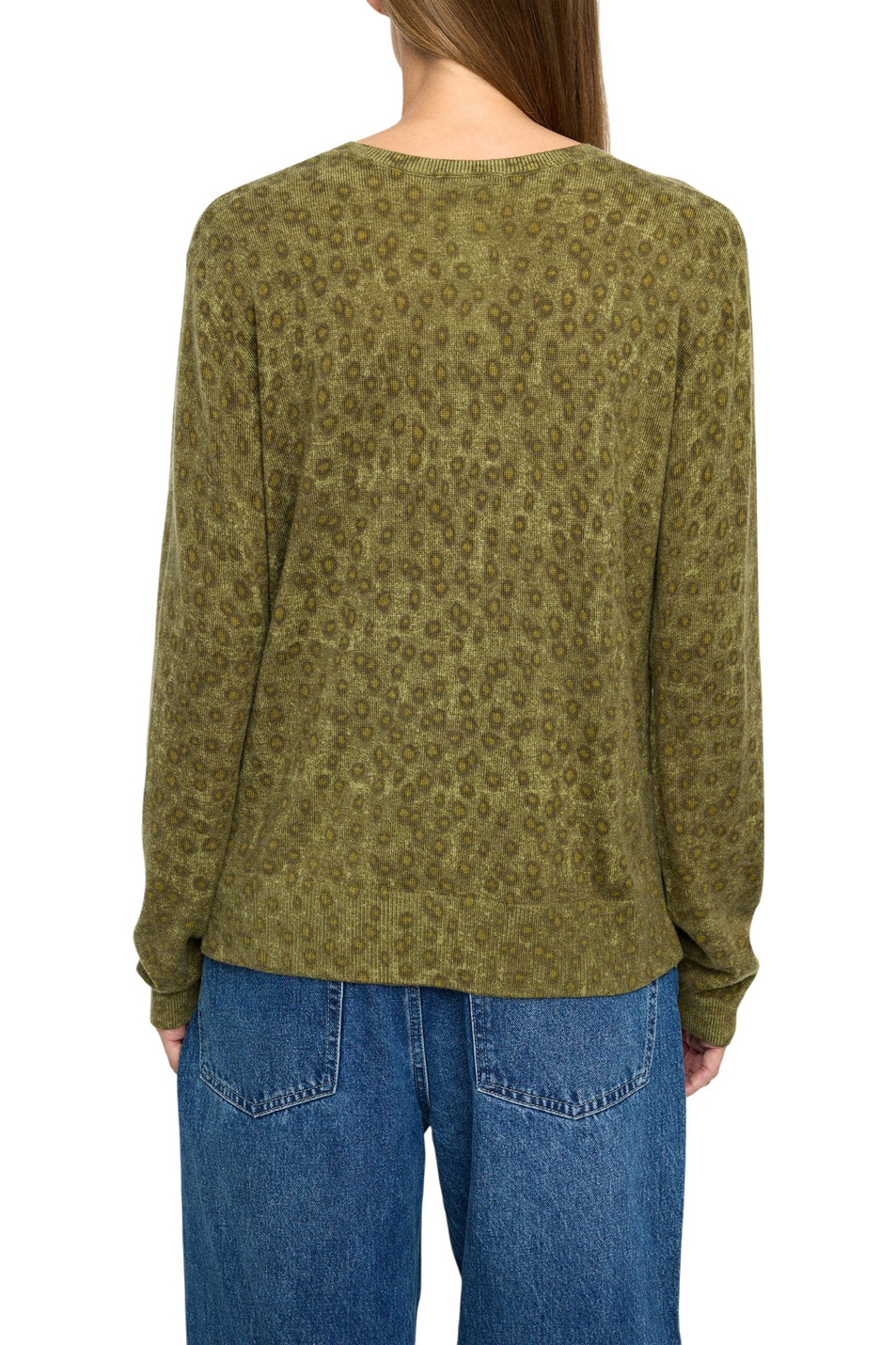 Джемпер с принтом|Основной цвет:Зеленый Женский Parfois Джемпер с принтом (цвет ), артикул 238083 | Фото 4