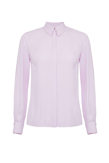 Базовая однотонная блузка|Основной цвет:Лиловый|Артикул:CA01621E2 | Фото 1