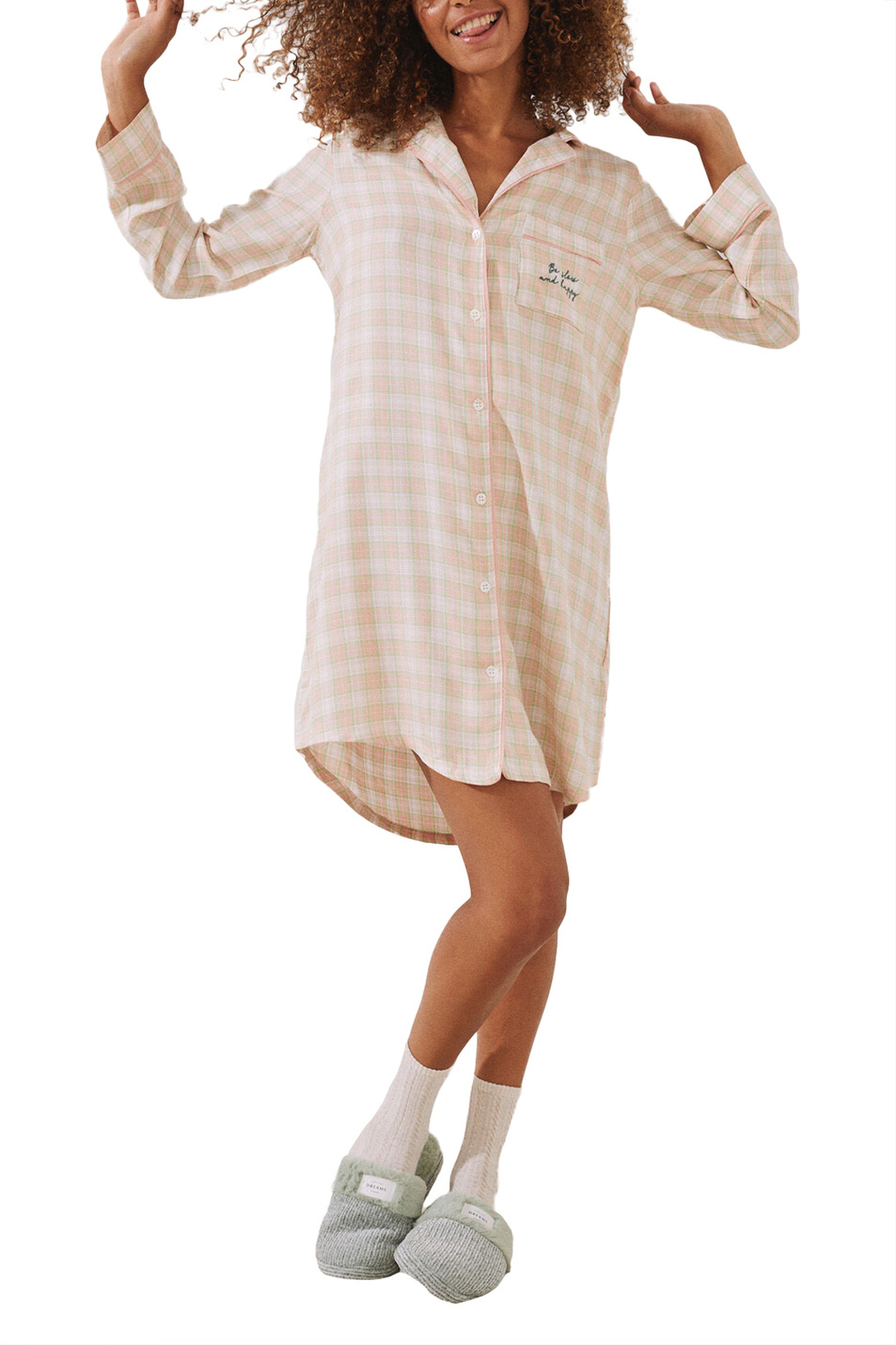 Женский Women'secret Ночная рубашка из вискозы в клетку (цвет ), артикул 4364625 | Фото 2