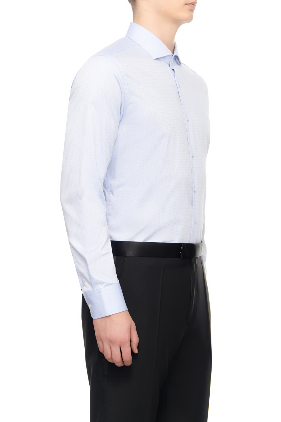 Мужской BOSS Рубашка из хлопка и лиоцелла (цвет ), артикул 50502805 | Фото 3