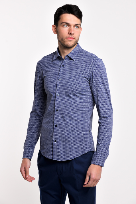 BOSS Рубашка из эластичного трикотажа с монограммой Ronni ( цвет), артикул 50428398 | Фото 1
