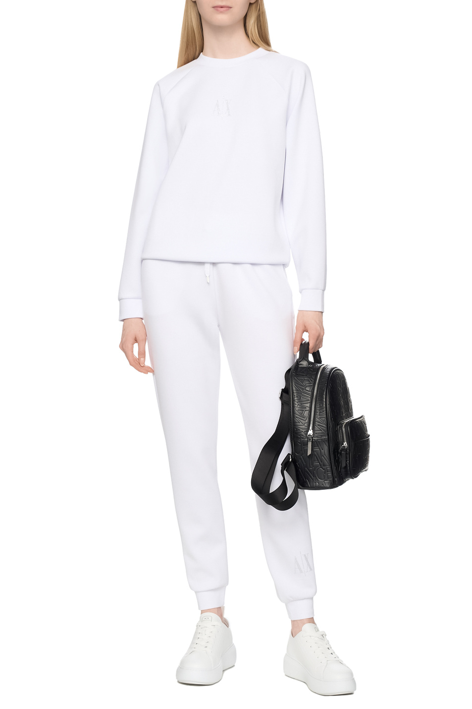 Женский Armani Exchange Свитшот с логотипом из страз (цвет ), артикул XW000826-AF13397 | Фото 3