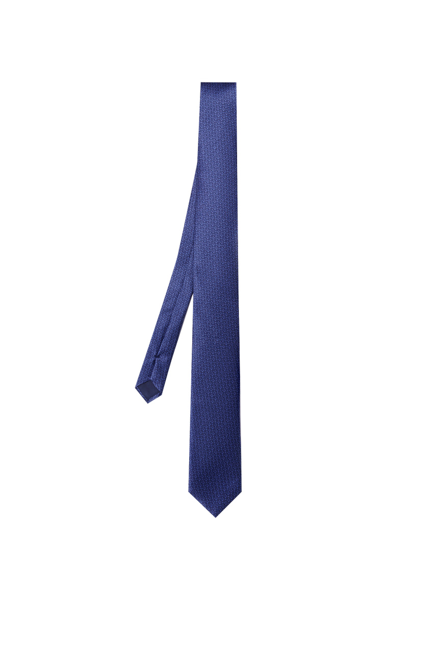 Галстук из натурального шелка|Основной цвет:Синий|Артикул:93U306-9320326 | Фото 1