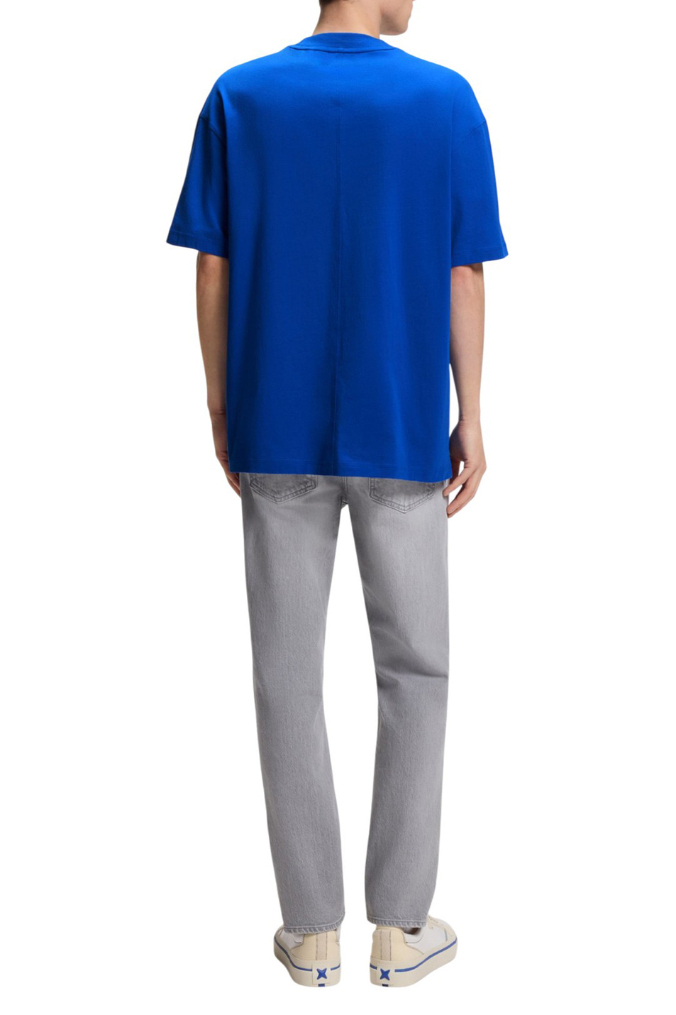 Футболка Nohatio из хлопка|Основной цвет:Синий Мужской HUGO Футболка Nohatio из хлопка (цвет ), артикул 50556411 | Фото 4