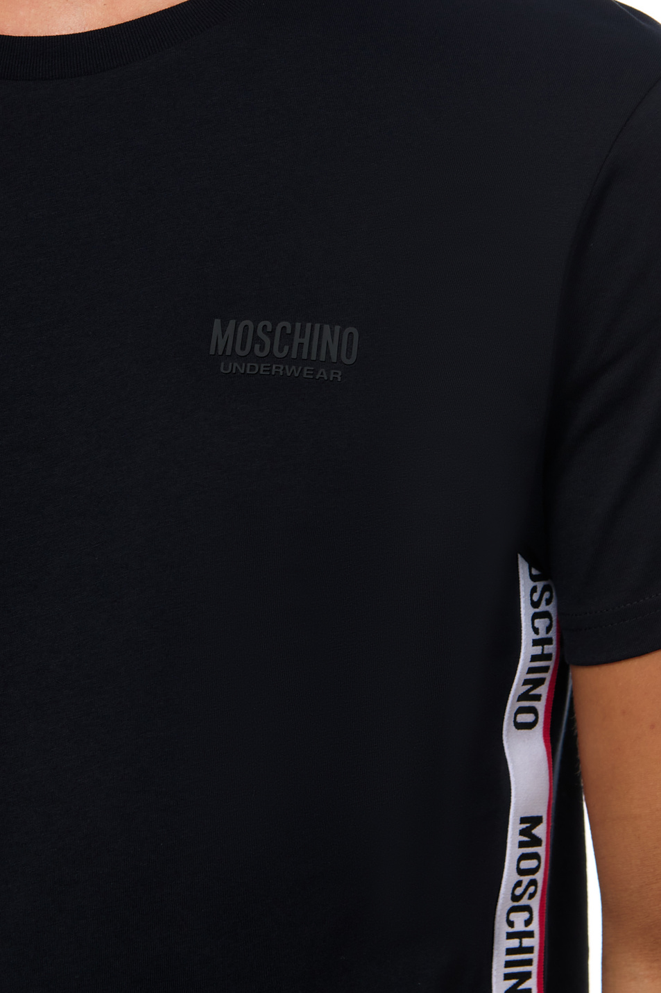 Мужской Moschino Футболка из натурального хлопка с логотипом (цвет ), артикул A0783-4305 | Фото 6