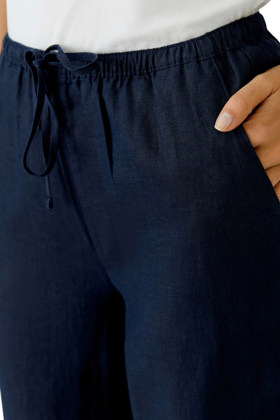 Женский OUI Брюки из льна (цвет ), артикул 97139 | Фото 6