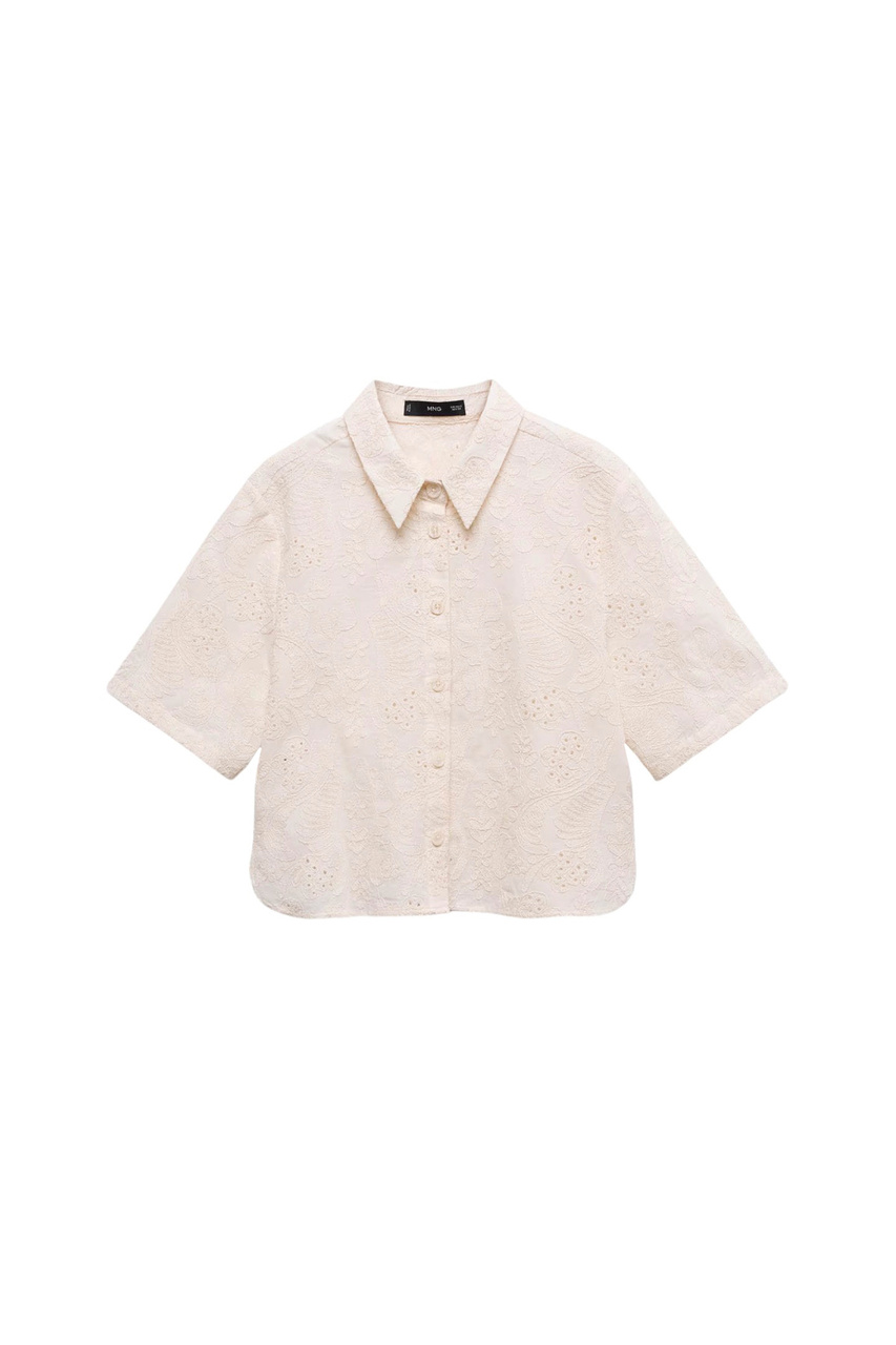 Блузка PEPERONI с вышивкой|Основной цвет:Кремовый|Артикул:67028640 | Фото 1
