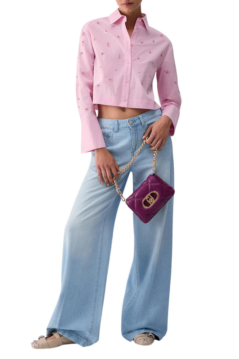 Женский Liu Jo Джинсы из смесового хлопка (цвет ), артикул UA6180DS083 | Фото 2