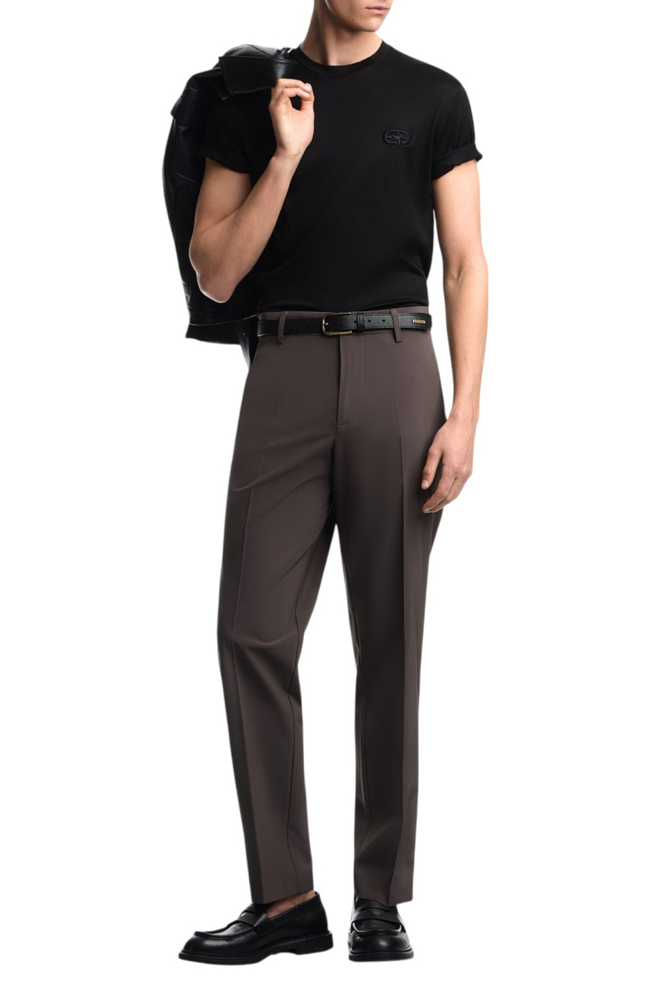 Мужской Emporio Armani Брюки однотонные (цвет ), артикул EM001505-AF21368 | Фото 2