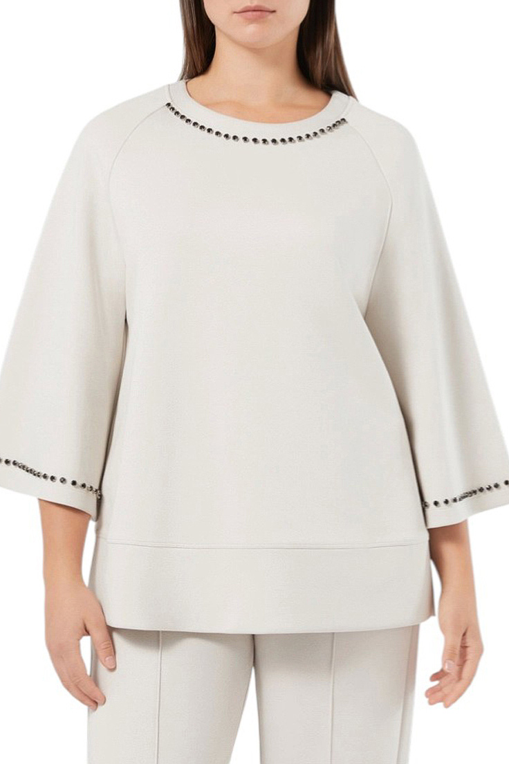 Женский Marina Rinaldi Свитшот ROEN со стразами (цвет ), артикул 2528926036 | Фото 2
