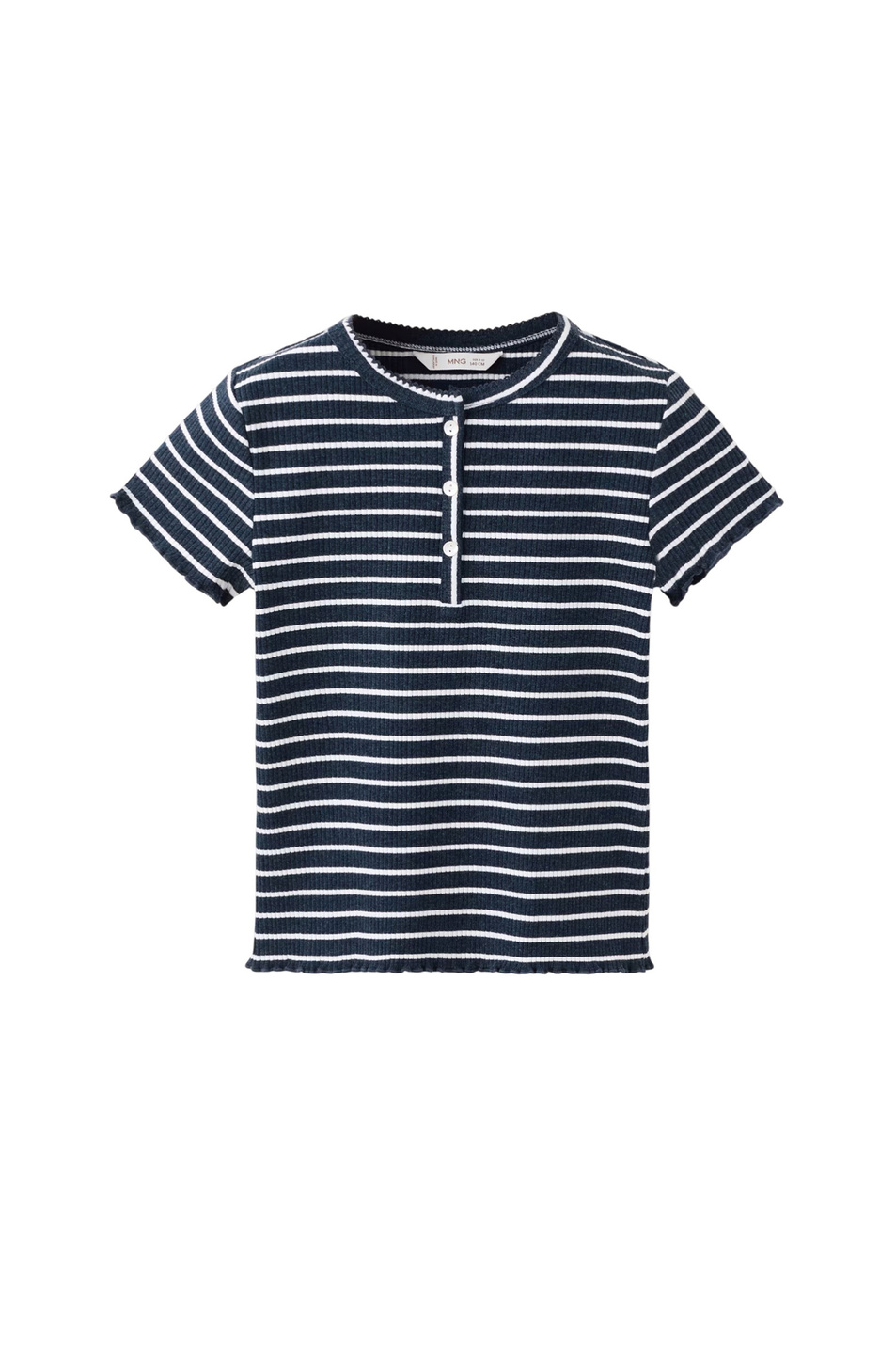 Девочкам Mango Kids Футболка QUEEN в полоску (цвет ), артикул 27005168 | Фото 1