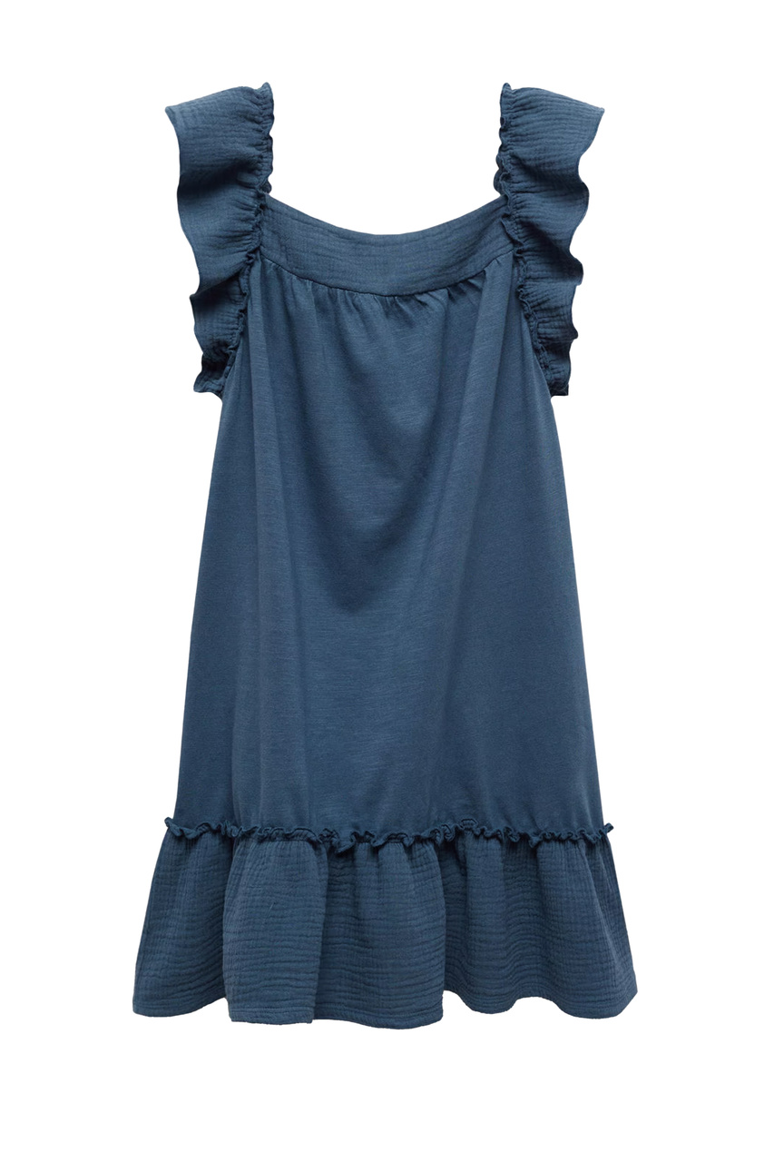 Платье EMMA с оборками|Основной цвет:Синий|Артикул:67087120 | Фото 1