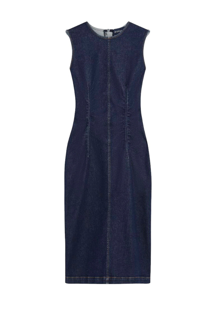 Платье NECTAR из смесового хлопка|Основной цвет:Синий|Артикул:2412221015 | Фото 1