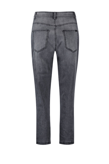 Укороченные джинсы из смесового хлопка|Основной цвет:Серый|Артикул:320339-11194 | Фото 2