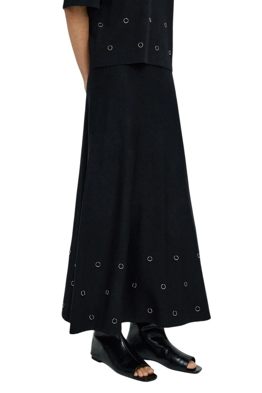 Женский Parfois Юбка трикотажная с люверсами (цвет ), артикул 242726 | Фото 3