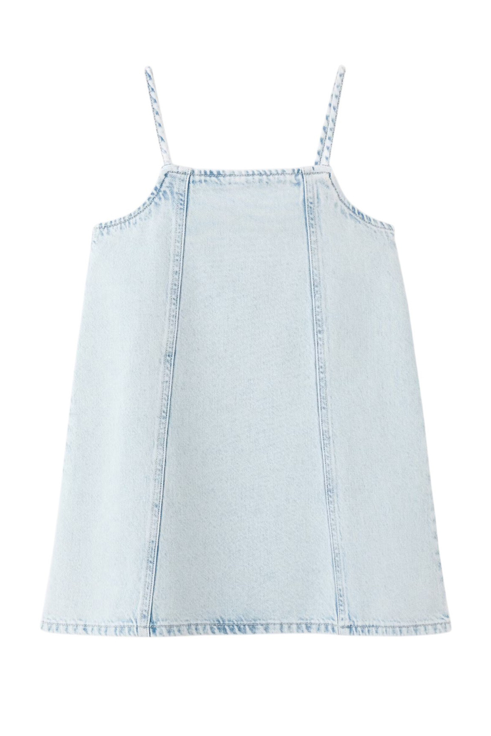 Платье джинсовое BLUE|Основной цвет:Голубой Девочкам Mango Kids Платье джинсовое BLUE (цвет ), артикул 27067922 | Фото 1