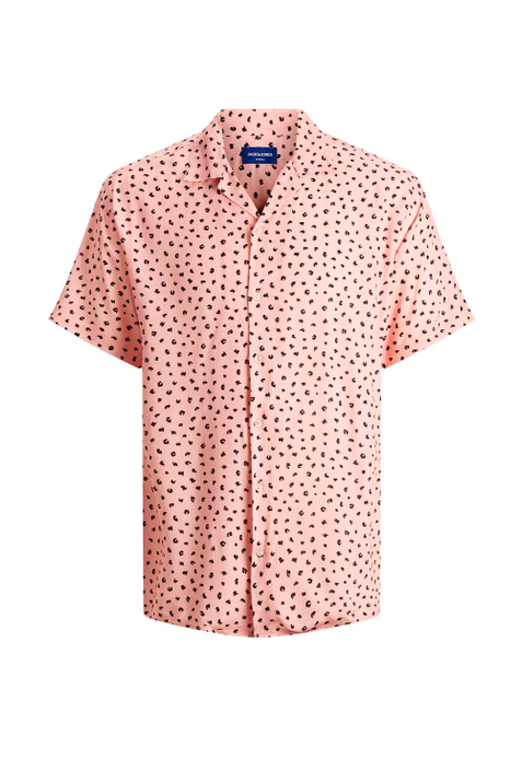 Jack & Jones Рубашка с коротким рукавом из вискозы (Розовый цвет), артикул 12188364 | Фото 1
