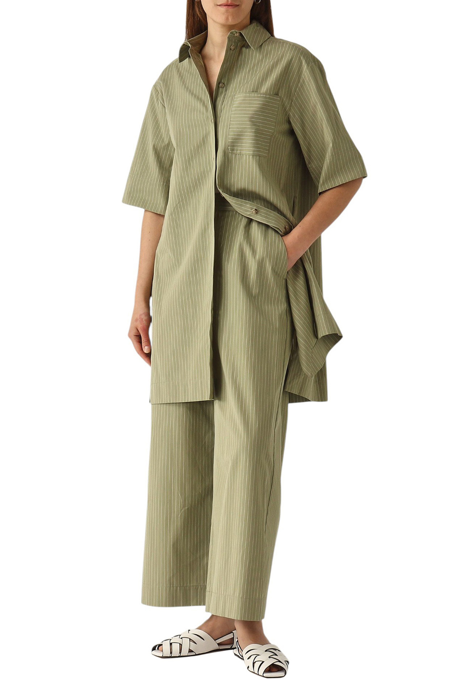 Женский Max Mara Брюки ARLEY из хлопка (цвет ), артикул 2516131028 | Фото 3