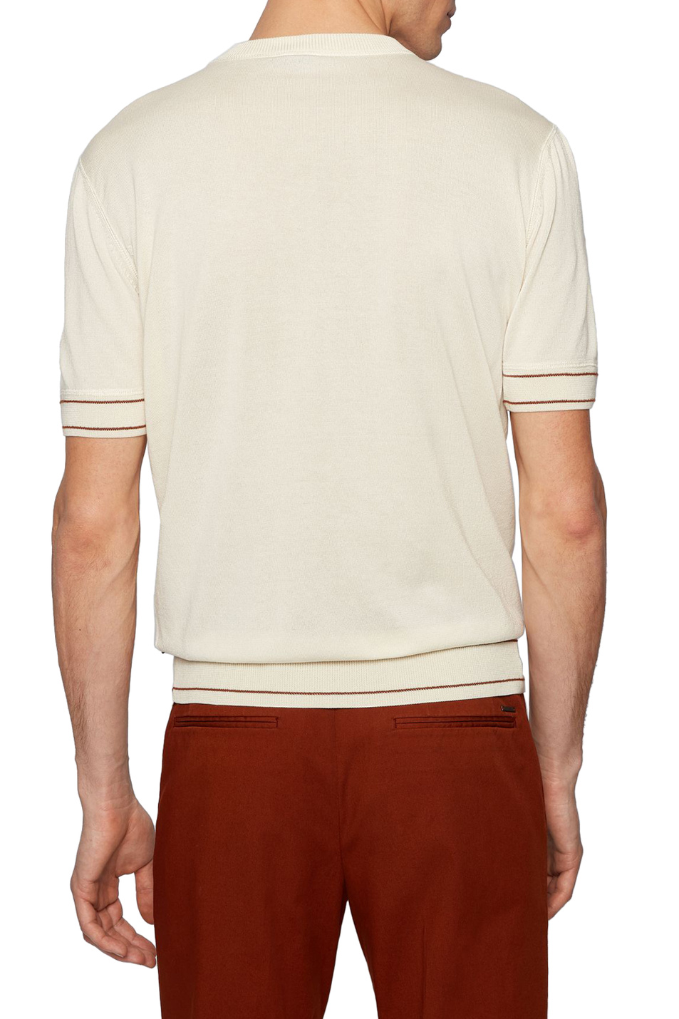 BOSS Свитер-футболка Horelli из мерсеризованного хлопка (цвет ), артикул 50452407 | Фото 4