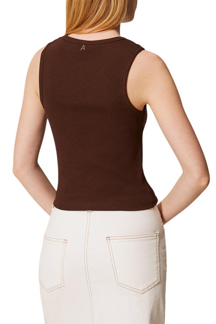 Женский TWINSET Milano Топ с отделкой стразами (цвет ), артикул 261AP2201 | Фото 3