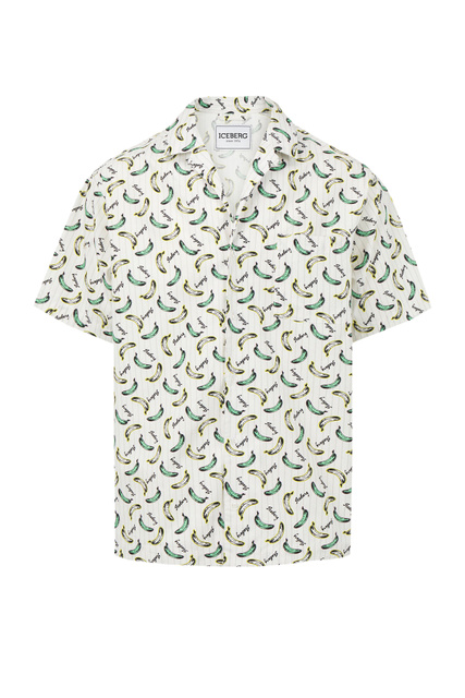 Рубашка из натурального хлопка с принтом|Основной цвет:Мультиколор|Артикул:G070-0035 | Фото 1