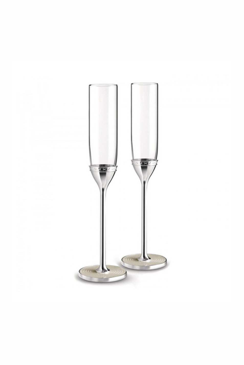 Не имеет пола Wedgwood Набор бокалов для шампанского Vera Wang With Love Nouveau Pearl, 2 шт. (цвет ), артикул 40019711 | Фото 1