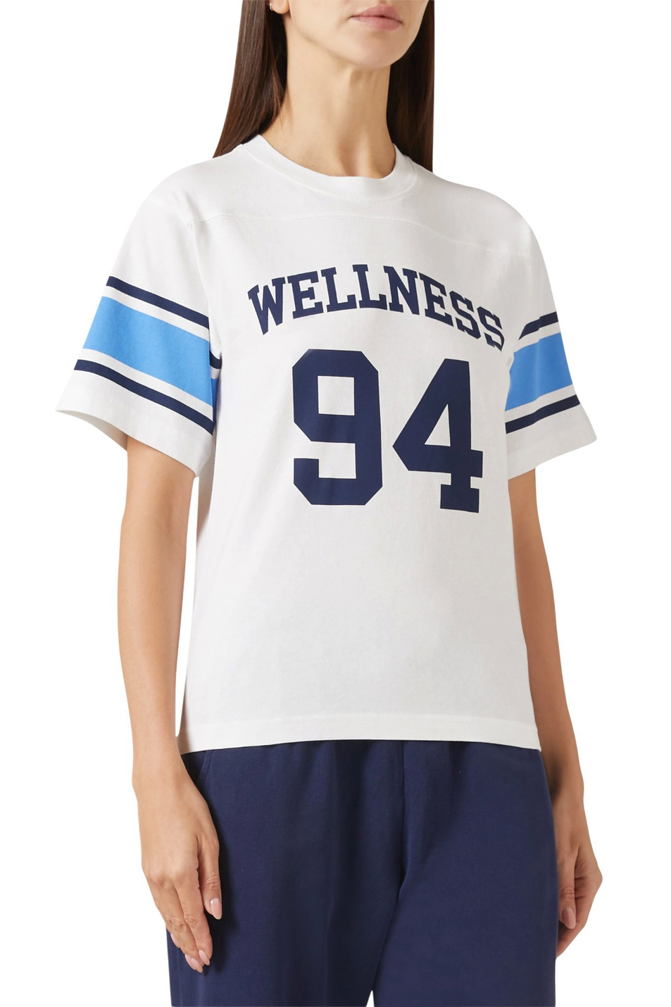 Женский Sporty & Rich Футболка Wellness 94 из хлопка (цвет ), артикул TO039621037WH39 | Фото 4