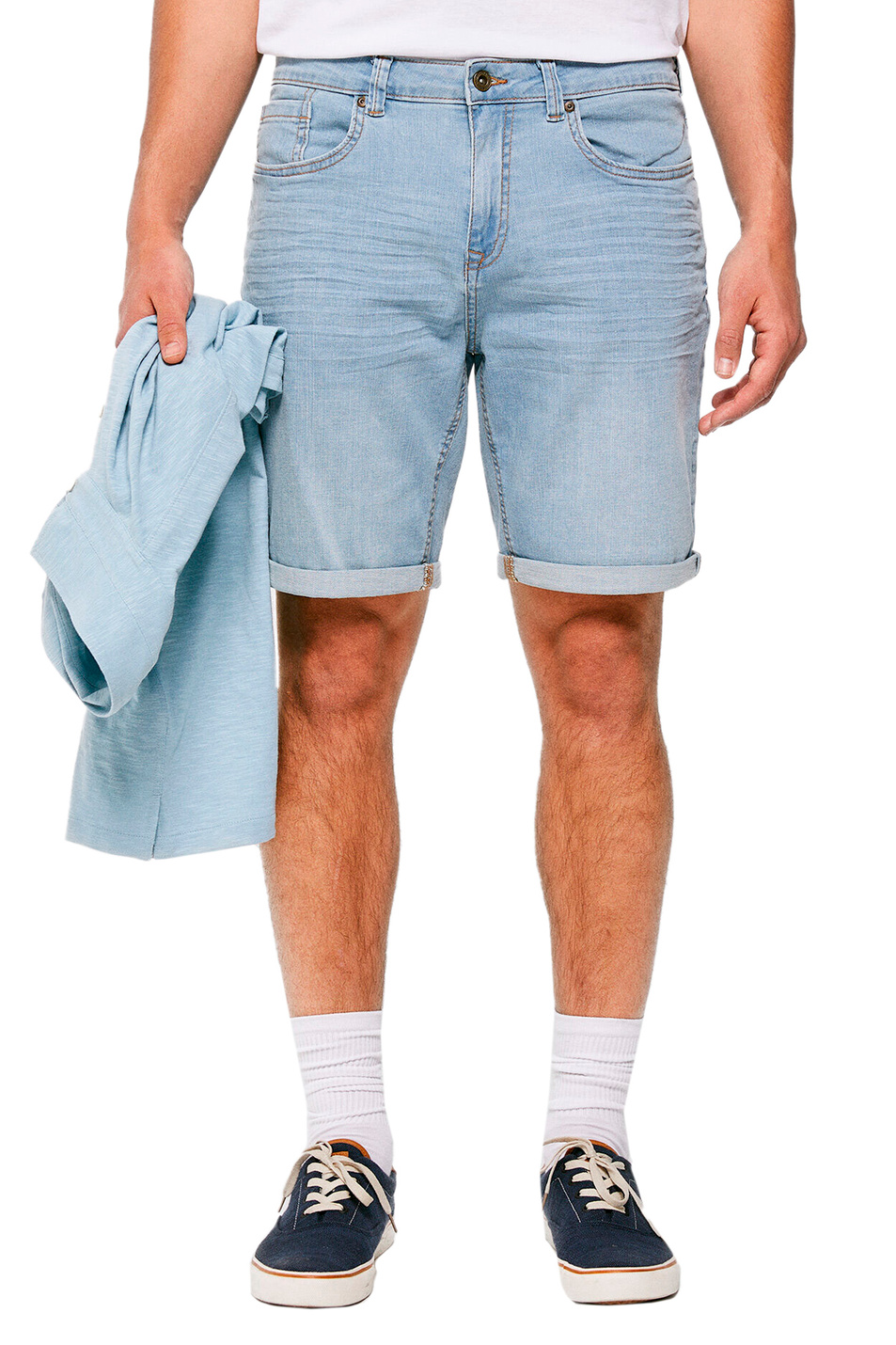 Мужской Springfield Шорты джинсовые из эластичного хлопка (цвет ), артикул 0015482 | Фото 1
