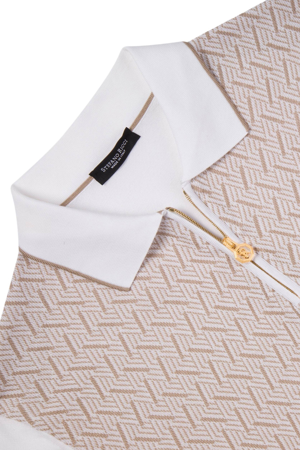 Мужской Stefano Ricci Поло из хлопка и шелка (цвет ), артикул K212040P31-F26196 | Фото 7