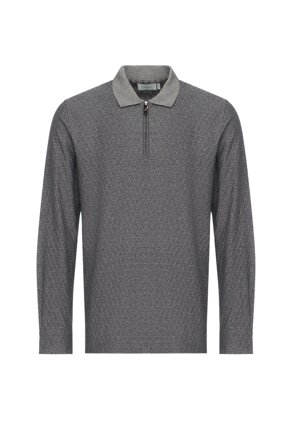 Мужской Canali Джемпер поло из хлопка (цвет ), артикул T0907MJ02336 | Фото 1